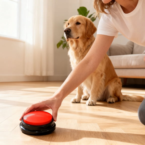 Pet Voice Communication Button, 30-Second Recordable Training Buzzer, Colorful ABS Talking Button for Dog and Cat Training