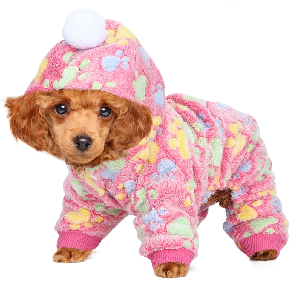 Pet Warm Clothing, Dog Clothes Pet Suit, Warm Pajamas Clothing Small