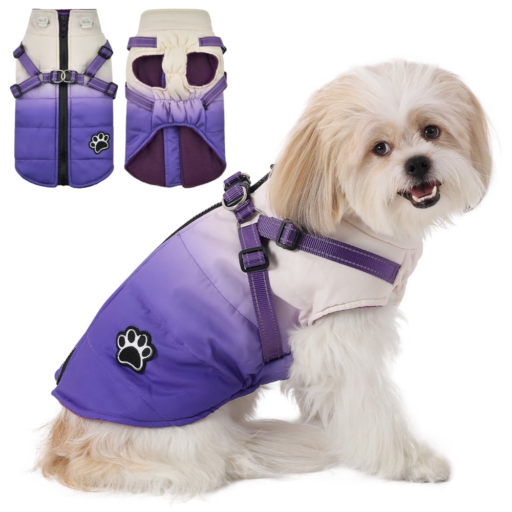 Pet Warm Jacket,Winter Waterproof Dog Coat with Zipper, Dog Vest