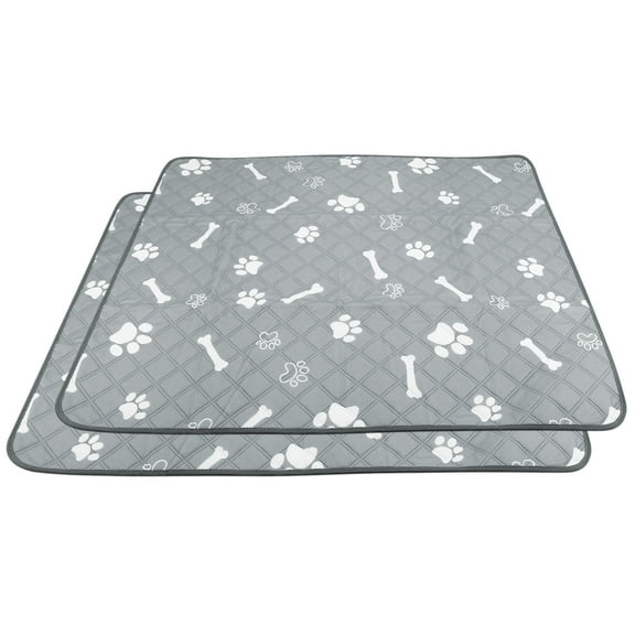 Pet Washable Pee Pads for Dogs, 2 Pack, Non-Slip Dog Pads with Heavy Absorbency, Reusable Training Pads, 24"x 18"