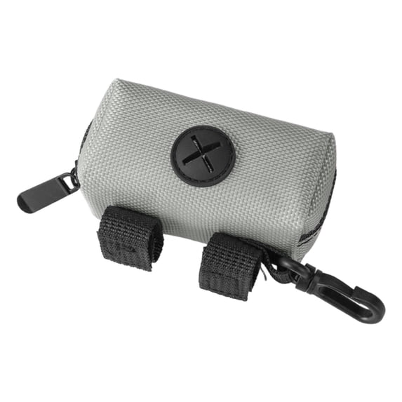 Pet Waste Bag Dispenser with Zippered, Dog Poop Bag Holder with Carabiner, Great Accessory for Walking, Running with Dog