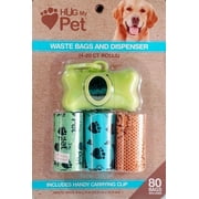 Pet Waste Bags and Dispenser With Clip 160 bags Dog Poop Clean Up Bags