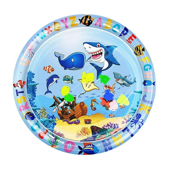 Pet Water Bed, 2025 New 25in Small Dog Water Bed with Inflator, Puppy & Cat Thickened Water Mat, Water Sensory Play Mat for Cats, Durable & Easy-Clean Playmat, Suitable for Indoor Pets