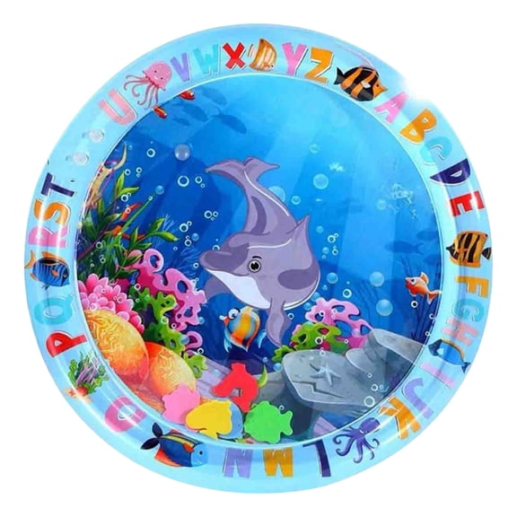 Pet Water Bed, Aqua Mat for Cat Dog, Cat Waterbed Toy with Fish, Thickened Leakproof Anti-Scratch Interactive Cooling Mat, Cool Comfort for Bored Indoor Cats