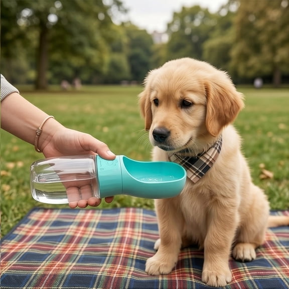 Pet Water Bottle, Spill Proof Portable Hydration Cup for Dog and Kitty, Outdoor Hiking Travel Water Feeder for Pets