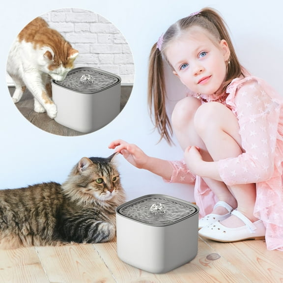Pet Water Dispenser under $5! Xqxayjr Pet Water Fountain, Automatic Circulating Cat Water Dispenser, Quiet Pump with Filter, Encourages Hydration for Cats, Dogs, Small Animals
