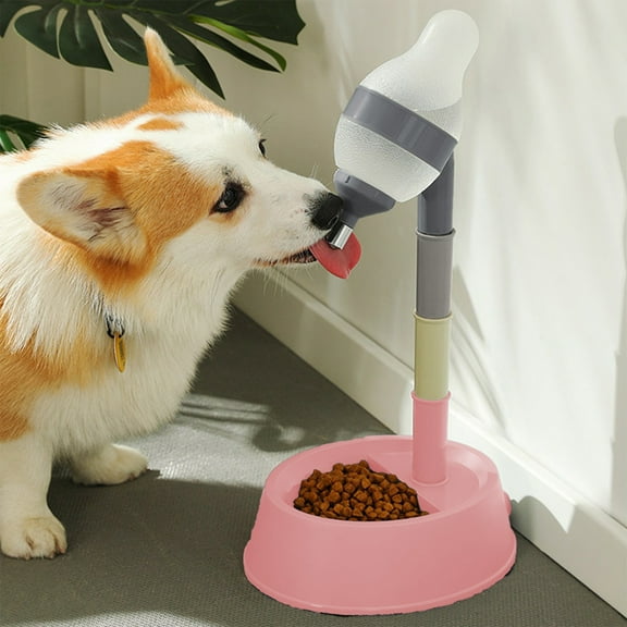 Pet Water Dispenser Lick Activated Dog Water Bottle Cat Gravity Feeder, No Spill Drinking Fountain, Large Capacity Leak Proof Pet Hydration Station