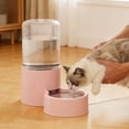 thumbnail image 1 of Pet Water Dispenser With Refillable Tank And Drinking Bowl, Continuous Fresh Water Supply For Cats And Dogs, Indoor Hydration Station For Small Pets,Pink - One Size, 1 of 4