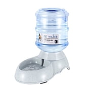 Pet Water Dispenser Station, Self Replenish Pet Waterer Automatic Gravity Fed Drinking Fountain Stand with Antimicrobial Plastic for Dog Cat Animal - (1 Gallon)