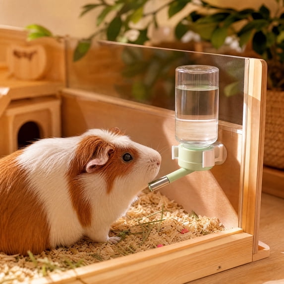 Pet Water Dispenser, Two Ball Hanging Water Bottle 120ml No Drip, for Hamsters and Small Pets, Cage Mounted Hydration Solution