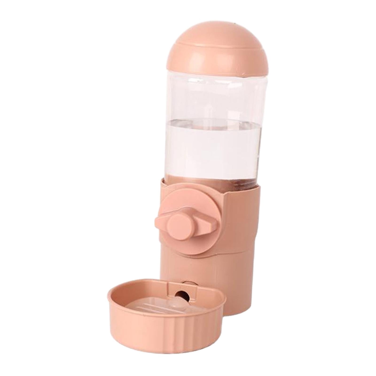 Pet Water Fountain Automatic Cage Installation for Pet Supplies Puppy Kitten Pink