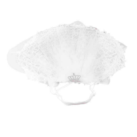 Pet Wedding Veil Cat Dog Bridal Flower Headdress Dog Weddings Parties Hair Accessories for Small Medium Large Dog