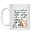 thumbnail image 1 of Pet Weight Management Humor - Cat Mom - 11 oz Ceramic Coffee Mug, 1 of 3