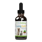 Pet Wellbeing Dog Easy Breathing & Natural Cough Support - Lung Gold 2oz 59ml