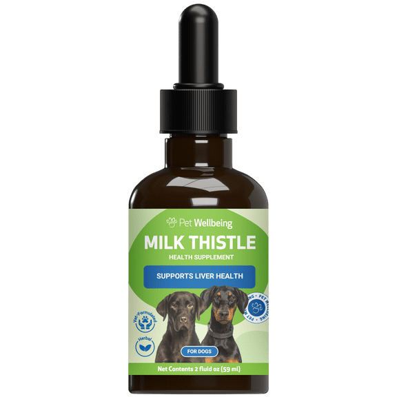 Pet Wellbeing Glycerin based Alcohol Free Milk Thistle for Dog Liver Disease