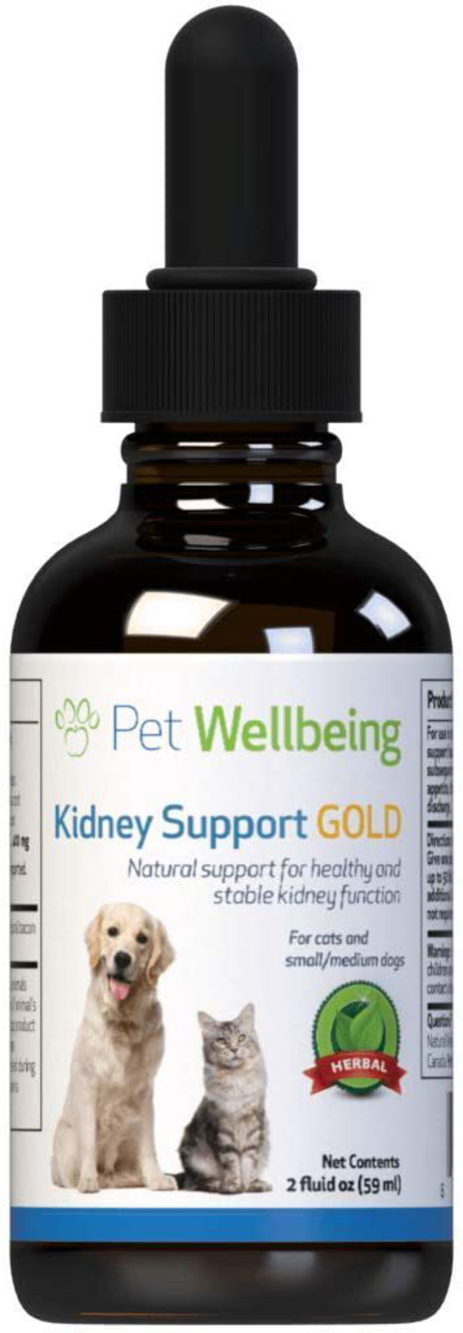 Uxing Natural Dog Kidney Disease Support - Kidney Support Gold 2oz (50ml)