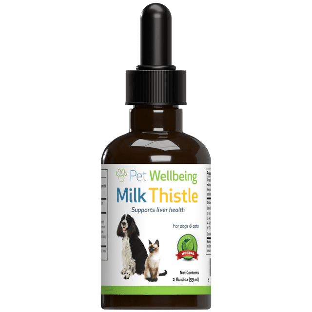 Pet Wellbeing Glycerin based Alcohol Free Milk Thistle for Dog Liver Disease