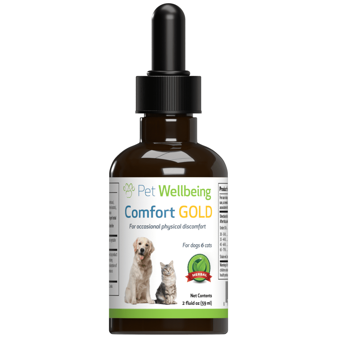 Pet Wellbeing Natural Canine Pain Support - Comfort Gold for Dogs 2oz (59 mL)