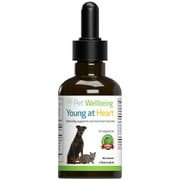 Pet Wellbeing Young at Heart for Dogs - Natural Support for Your Dogs Heart 2oz 59ml