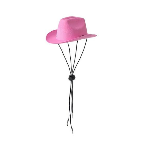 Pet Western Cowboy Hat - Adjustable, for Cats and Dogs, Ideal for Parties, Photos, Made of Non-Woven Fabric, Stylish & Retro