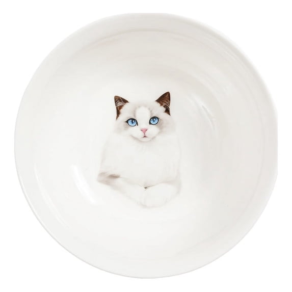 Pet White Portrait Porcelain All Purpose Bowl - I Love Ragdolls