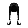 thumbnail image 1 of Pet Wig For Halloween Costume And Photos, Funny Dog Wig With Adjustable Band, Cat And Dog Hairpiece For Halloween Parties And Holidays,Black - 37Cm, 1 of 4