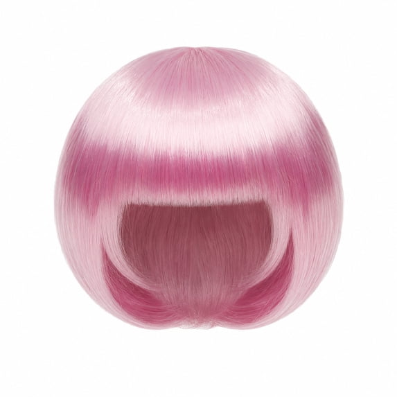 Pet Wig for Dogs & Cats, Cute Colored Hairpiece for Photos, Holiday Parties, Cosplay & Birthday Dress-Up, for Small Pets Pink