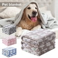 thumbnail image 1 of Pet Winter Blanket Super Soft Elephant Pattern Cozy Coral Fleece Cartoon Style Washable Dog Puppy Cat Throw Cage Sleeping Blanket, 1 of 8