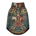 thumbnail image 1 of Pet Winter Coat Snow Zipper Clothing Cold Weather Dog Vest Warm Puppy Coat Aztec Seamless Illustration, 1 of 8