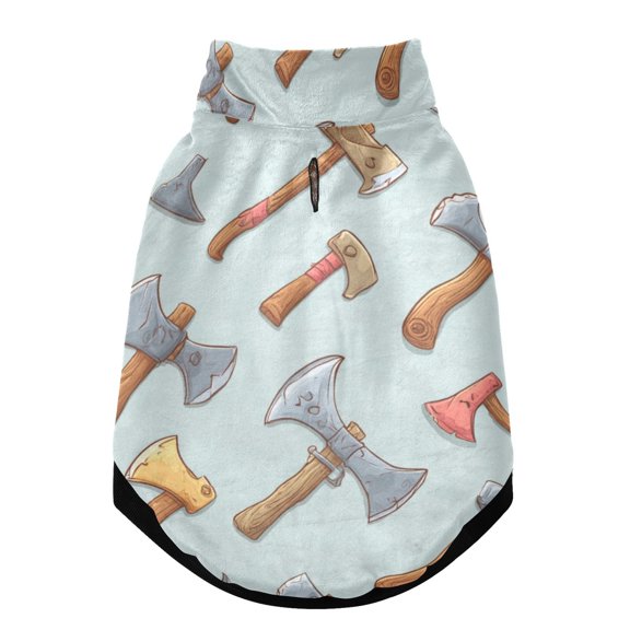 Pet Winter Coat Snow Zipper Clothing Cold Weather Dog Vest Warm Puppy Coat Cartoon Axe