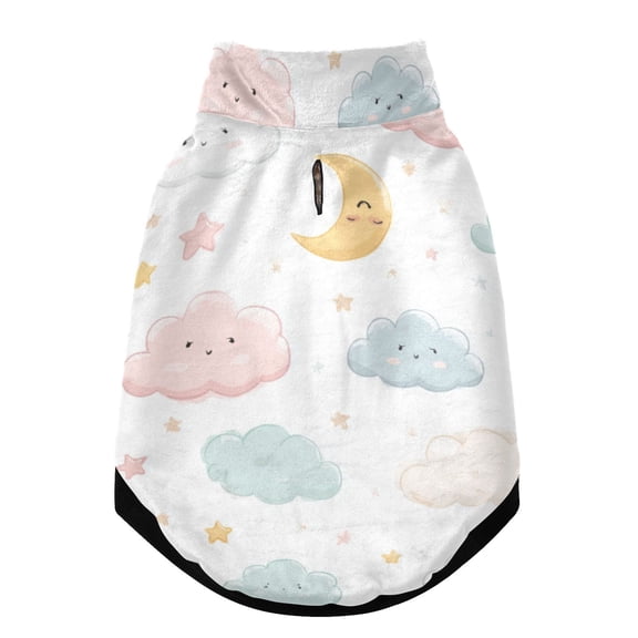 Pet Winter Coat Snow Zipper Clothing Cold Weather Dog Vest Warm Puppy Coat Cute Sun Moon and Stars