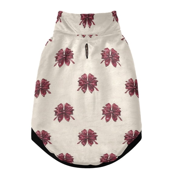 Pet Winter Coat Snow Zipper Clothing Cold Weather Dog Vest Warm Puppy Coat Digital Bows