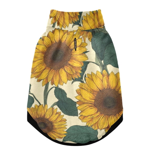 Pet Winter Coat Snow Zipper Clothing Cold Weather Dog Vest Warm Puppy Coat Flower Painting