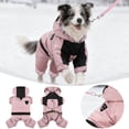 thumbnail image 1 of Pet Winter Coat with Hood for Small Dogs - Snowsuit Style with 4-Leg Coverage and Adjustable Warmth Jacket for Outdoor Use, 1 of 5