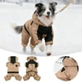 thumbnail image 1 of Pet Winter Coat with Hood for Small Dogs and Cats Snowsuit-4 Leg Coverage Adjustable Warm Jacket for Indoor Outdoor Use Durable Cozy Outerwear, 1 of 5