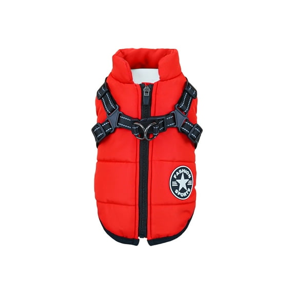 Pet Winter Cotton Vest For Dogs And Cats, Thickened Warmth With Chest And Back Coverage, Lightweight Padded Pet Supplies In S Size