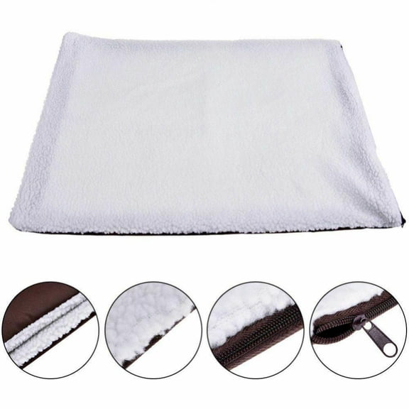 Pet Winter Warm Lamb Fleece Pet Self-Heating Pad 23.62X17.72 Inch