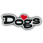 Pet Word Magnets - I Love Dogs - Cars, Trucks, Refrigerators, More