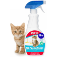 thumbnail image 1 of Pet Your Pet No Pee No Poop Cat Potty Training Spray, 16 fl oz – Safe & Non-Toxic for Kittens & Cats, Outdoor, 1 of 9