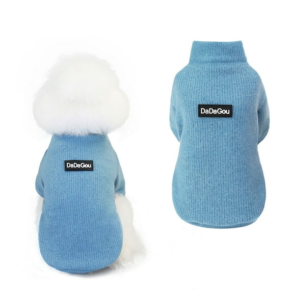Pet Zipper Slim Fit Winter Sweater Cozy Knitted Clothing For Dogs And Cats