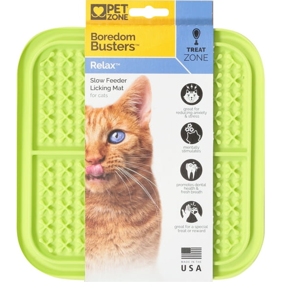 Pet Zone Boredom Busters Relax Slow Feeder Licking Mat 1 ea