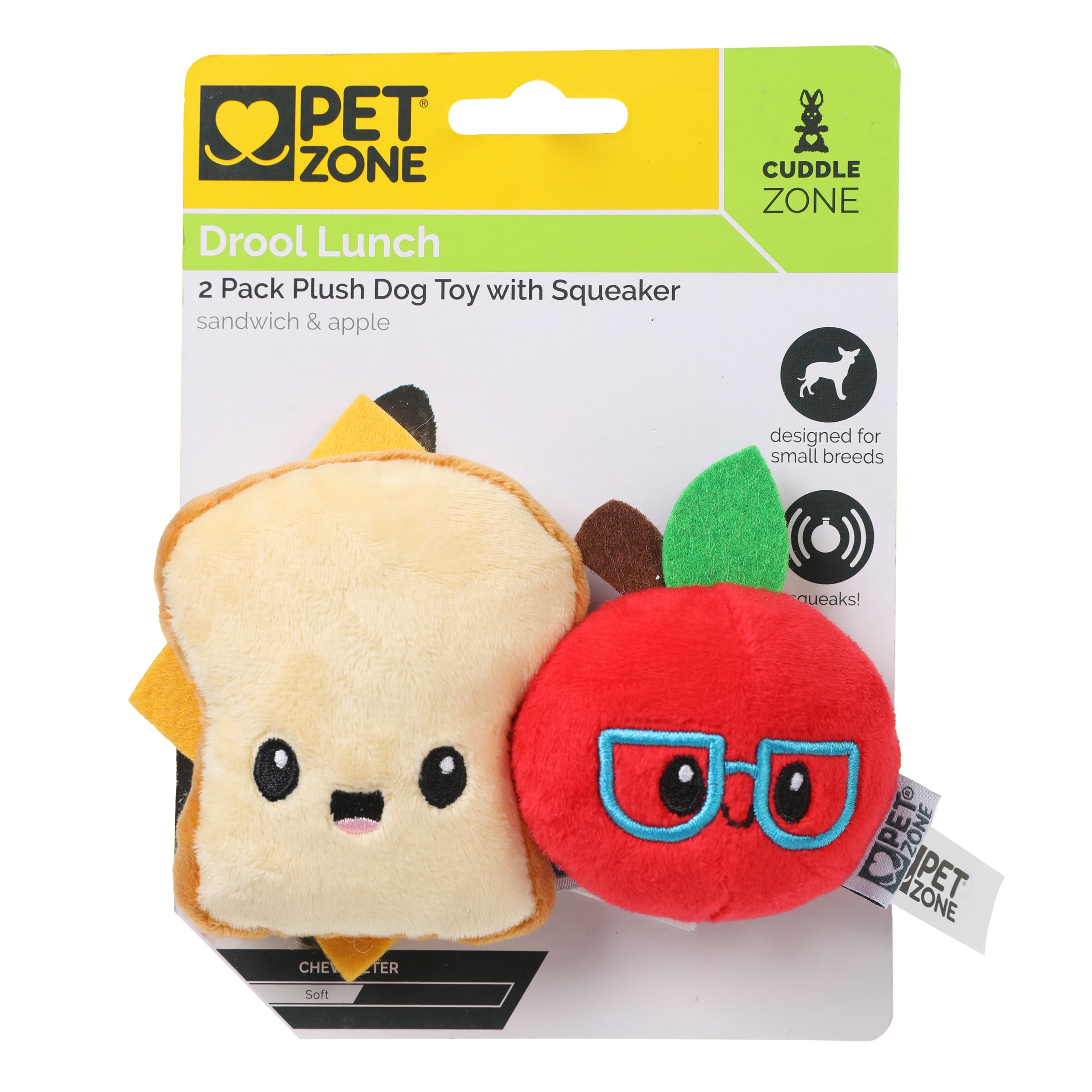 https://i5.walmartimages.com/seo/Pet-Zone-Drool-Lunch-Plush-Squeaky-Dog-Toys-for-Small-Dogs-2-Pack_5e51a86f-78c0-4be1-b689-eea92ca7c01f.53e6777f0f5712d452f53c4574eb24ea.jpeg