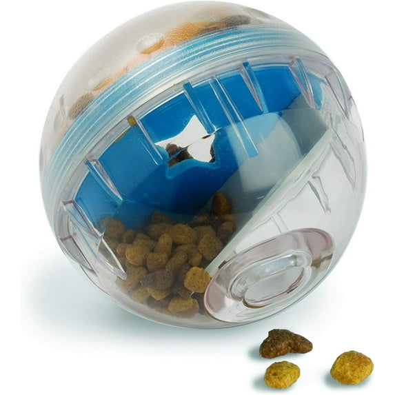Pet Zone IQ Treat Ball Interactive Dog Treat Ball - 3" Puzzle Treat Dispenser, Durable, Slow Feeder, for All Dog Breeds, Toys to Keep The Busy and Enrichment