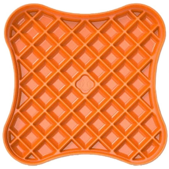 Pet Zone Pet Boredom Busterz Slow Feeder Licking Mat, Orange