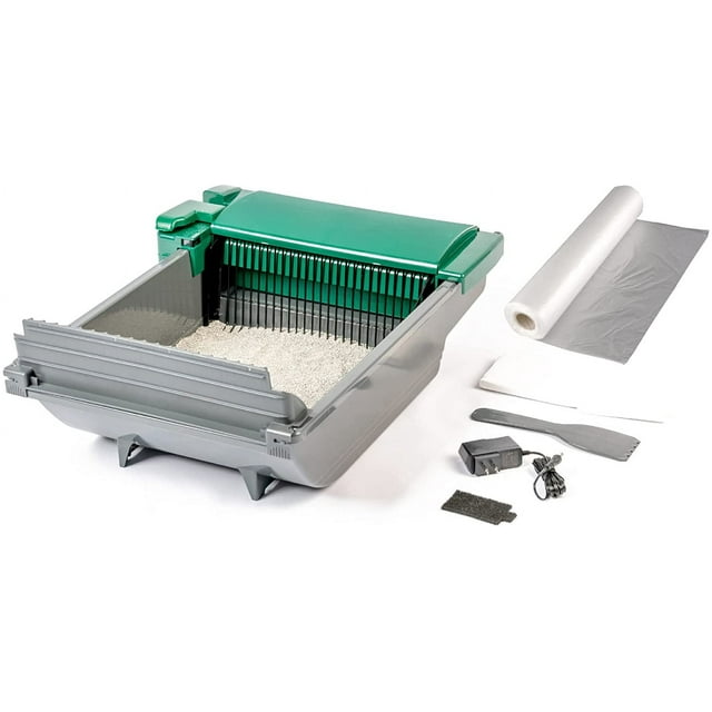 Pet Zone Smart Scoop Auto Litter Box Value Pack, SelfCleaning, Sensor