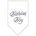 thumbnail image 1 of Birthday Boy Rhinestone Bandana White Small, 1 of 2