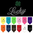 thumbnail image 1 of Pet and Dog Bandana Rhinestone, "Lucky Script", 1 of 10