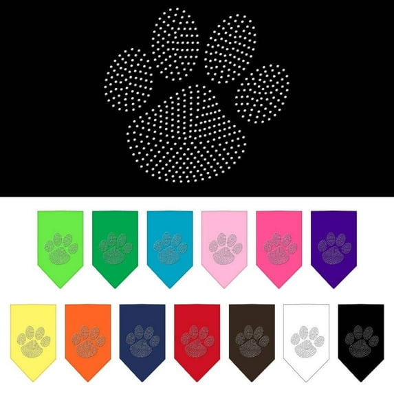 Pet and Dog Bandana Rhinestone, "Paw Clear"