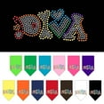 thumbnail image 1 of Pet and Dog Bandana Rhinestone, "Technicolor Diva", 1 of 10