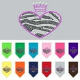 thumbnail image 1 of Pet and Dog Bandana Rhinestone, "Zebra Heart", 1 of 10